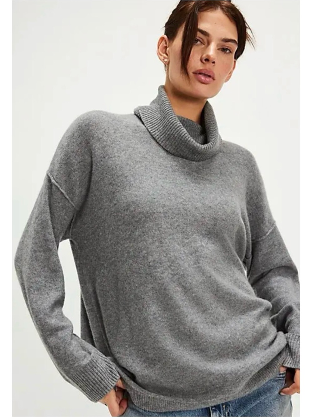 Women's Turtleneck Sweater - Cozy Knit Pullover